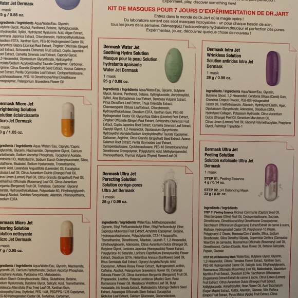 DR. JART 7 Day Mask Experiment Kit limited edition - Picture 3 of 4